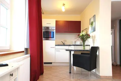 Küche/Küchenzeile in der Unterkunft Achtern-Stems 3
