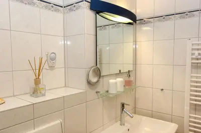 Ein Badezimmer in der Unterkunft Strandmuschel