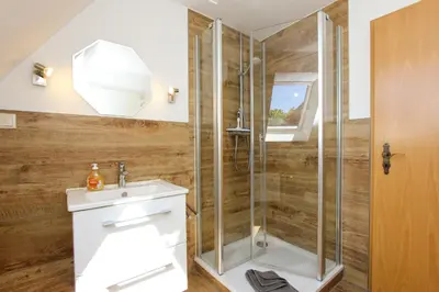 Ein Badezimmer in der Unterkunft Lieblingshaus Rosalie