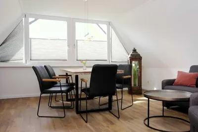 Ein Sitzbereich in der Unterkunft Lieblingshaus Rosalie