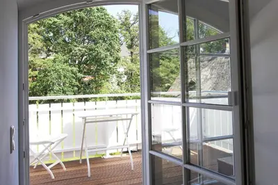Ein Balkon oder eine Terrasse in der Unterkunft Sonnendeck