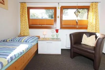 Ein Bett oder Betten in einem Zimmer der Unterkunft Wald-Eck