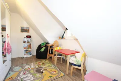 Ein Sitzbereich in der Unterkunft Altes Kapitänshaus
