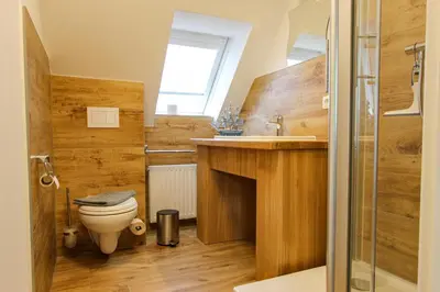 Ein Badezimmer in der Unterkunft Lieblingshaus Fiete