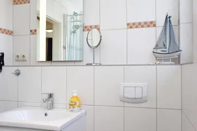Ein Badezimmer in der Unterkunft Achtern-Stems 1