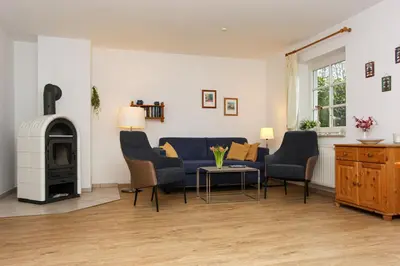 Ein Sitzbereich in der Unterkunft 4 Weidenhof