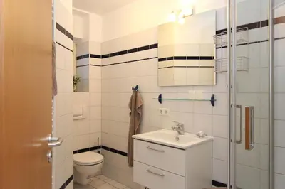 Ein Badezimmer in der Unterkunft 4 Weidenhof