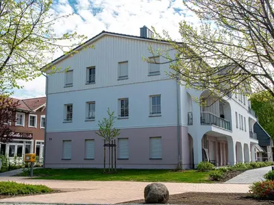 Das Gebäude in dem sich die Ferienwohnung befindet