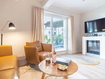 TV/Unterhaltungsangebot in der Unterkunft Ferienwohnung Seebrücke Wustrow