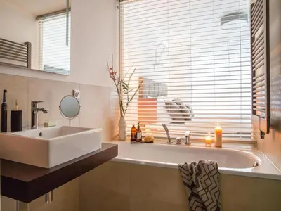 Ein Badezimmer in der Unterkunft Ferienwohnung, Zingst