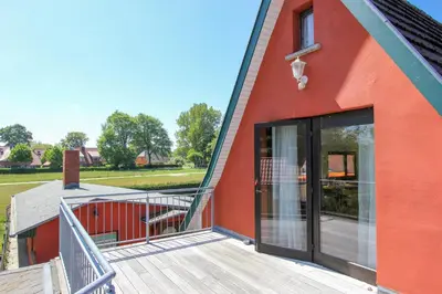 Das Gebäude in dem sich die Ferienwohnung befindet