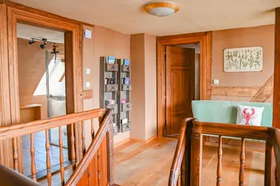 Ein Sitzbereich in der Unterkunft Cozy Five