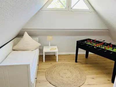 Ein Bett oder Betten in einem Zimmer der Unterkunft Strandhaus Luma