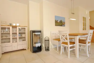 Küche/Küchenzeile in der Unterkunft Neue Reihe 28 - Wohnung Ankerplatz