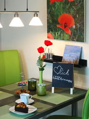 Ein Sitzbereich in der Unterkunft Kavelweg 13 Whg 4 - Kleiner Käptn