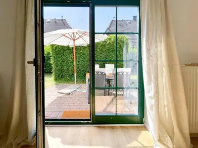 Ein Patio oder anderer Außenbereich in der Unterkunft Haus am kleinen Hafen No. 1