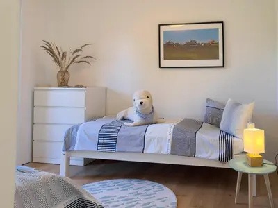 Ein Sitzbereich in der Unterkunft Haus am kleinen Hafen No. 1