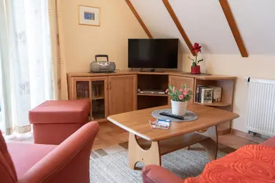 TV/Unterhaltungsangebot in der Unterkunft Haus Sabine - OG