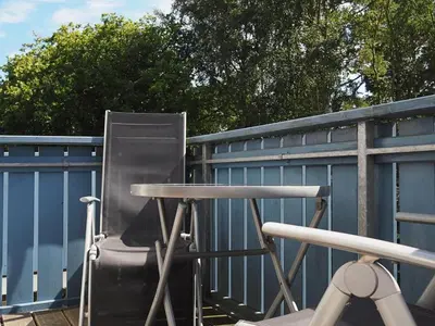 Ein Balkon oder eine Terrasse in der Unterkunft Gästehaus W 8