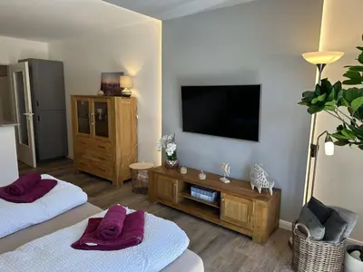 TV/Unterhaltungsangebot in der Unterkunft Gästehaus W 2