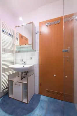 Ein Badezimmer in der Unterkunft Gästehaus W 4 - Perlentaucher