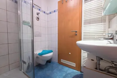 Ein Badezimmer in der Unterkunft Gästehaus W 4 - Perlentaucher