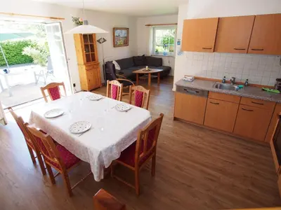 Küche/Küchenzeile in der Unterkunft Doppelhaus 9 - Strandkorb