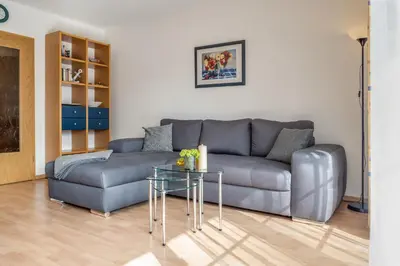 Ein Sitzbereich in der Unterkunft Birkenstraße 6 Haus I Whg 2 - a57791