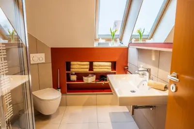 Ein Badezimmer in der Unterkunft Ostseedomizil 