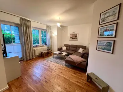Ein Sitzbereich in der Unterkunft Ferienwohnung 2 Müller