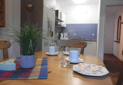 Küche/Küchenzeile in der Unterkunft Resi E04