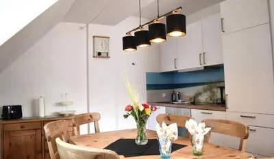 Küche/Küchenzeile in der Unterkunft Resi E05