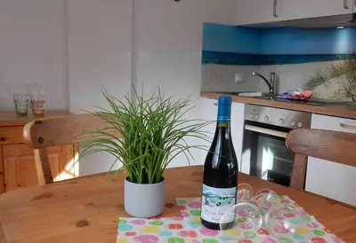 Küche/Küchenzeile in der Unterkunft Resi E05