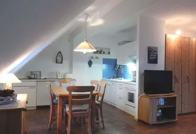Küche/Küchenzeile in der Unterkunft Resi E06