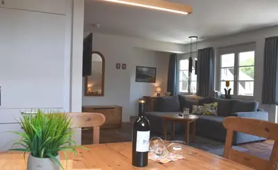 Ein Sitzbereich in der Unterkunft Resi E08