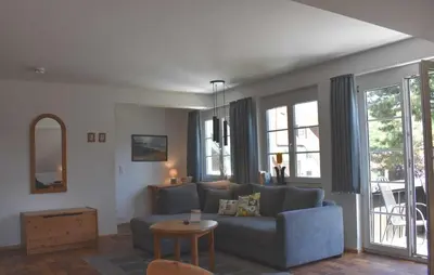 Ein Sitzbereich in der Unterkunft Resi E08