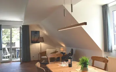 Ein Sitzbereich in der Unterkunft Resi E08