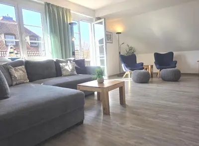 Ein Sitzbereich in der Unterkunft Resi K6
