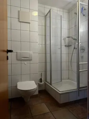 Ein Badezimmer in der Unterkunft Igel