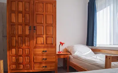 Ein Bett oder Betten in einem Zimmer der Unterkunft Ferien unnern Appelboom (80m2 Wohnung mit großem Garten)