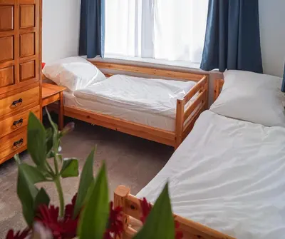 Ein Bett oder Betten in einem Zimmer der Unterkunft Ferien unnern Appelboom (80m2 Wohnung mit großem Garten)