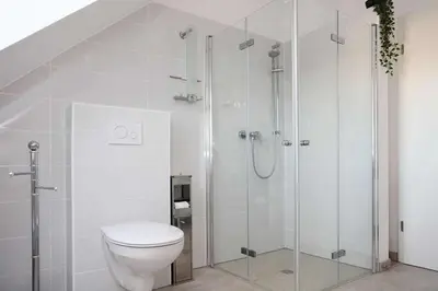 Ein Badezimmer in der Unterkunft Haus Eichenkrone