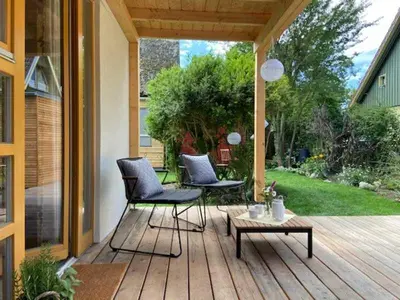 Ein Garten an der Unterkunft Ferienhaus angelangt - Prerow