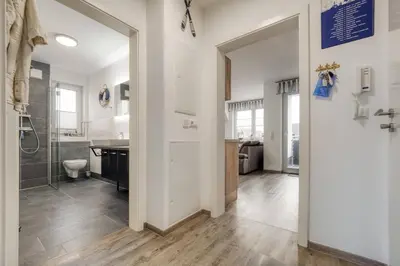 Ein Badezimmer in der Unterkunft Buhne 119