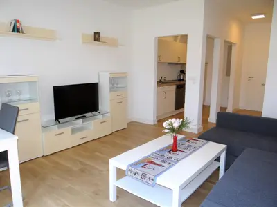 TV/Unterhaltungsangebot in der Unterkunft Ferienanlage Haus hinter den Dünen App 6 EG 1