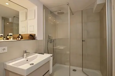 Ein Badezimmer in der Unterkunft GRONERS Ahrenshoop