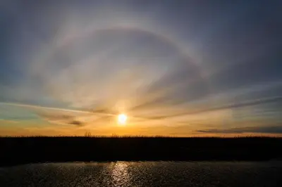 Blick auf den Sonnenuntergang/Sonnenaufgang von des Ferienhauses aus oder aus der Nähe