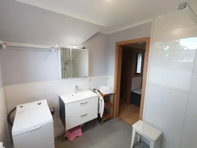 Ein Badezimmer in der Unterkunft Karimea