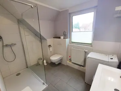 Ein Badezimmer in der Unterkunft Karimea