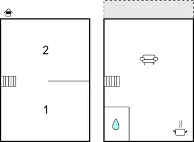 Grundriss der Unterkunft Ferienhaus Waldreihe Q
